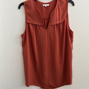 Burnt Orange Tank Chiffon Blouse/Top